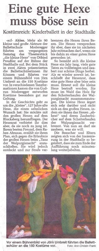 Ballettschule Moderegger Presse